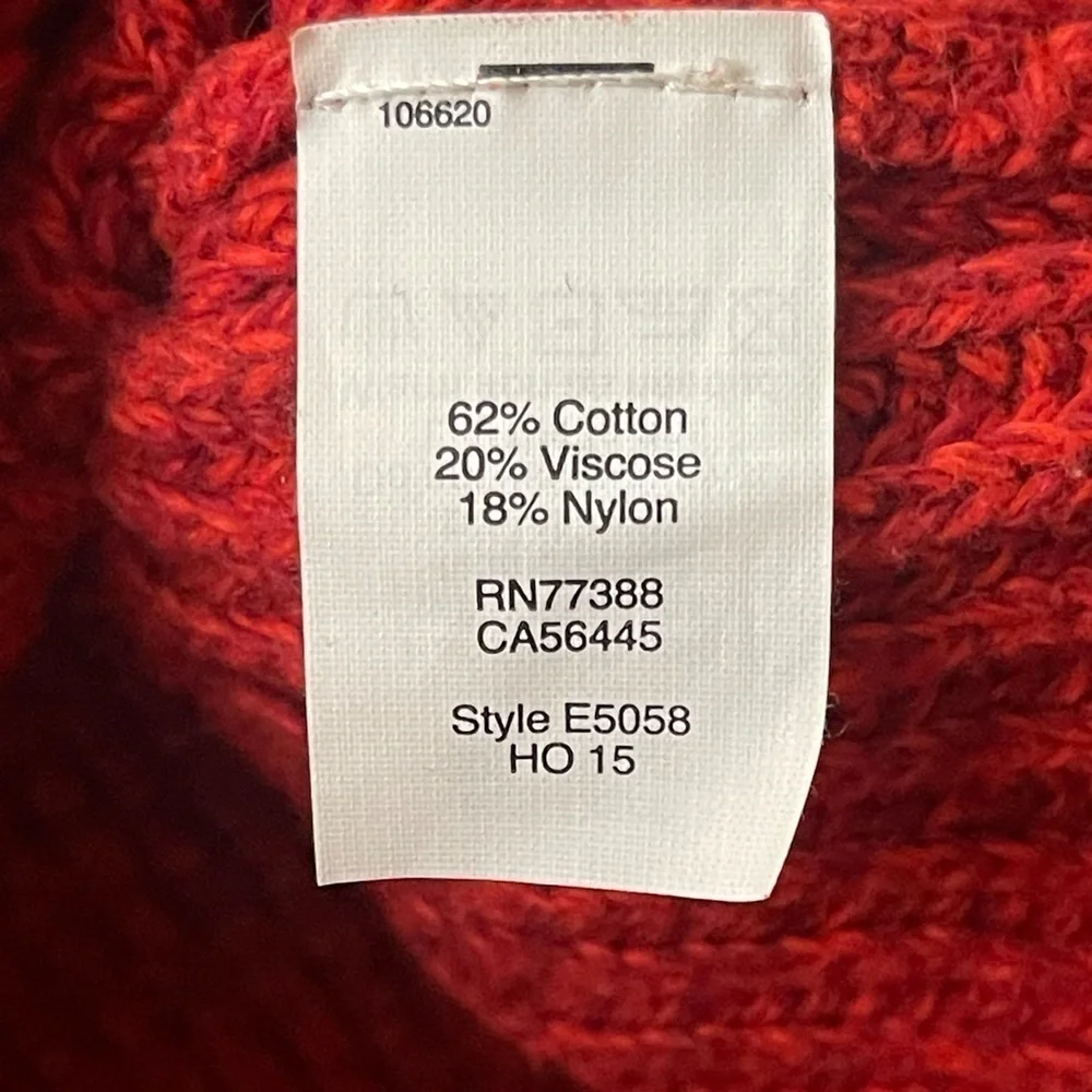 Madewell Hexcomb Texture Crewneck Sweater
Tomato Red / Vibrant Crimsom Size M - Picture 5 of 8